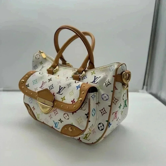 LOUIS VUITTON RITA WHITE MULTI COLOR MONOGRAM Murakami w/ 🆓 ENTRUPY - Picture 3 of 17